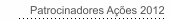 Patrocinadores A&ccedil;&otilde;es 2012